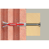 fischer Tassello DuoPower 8x65 grigio chiaro/Rosso