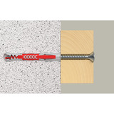 fischer Tassello DuoPower 8x65 grigio chiaro/Rosso