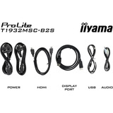 iiyama ProLite T1932MSC-B2S, Monitor LED Nero (opaco)