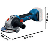 Bosch Set professionale 18V, GBH 18V-22 + GSR 18V-65 + GWS 18V-8 Professional, Set di strumenti blu