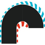 Carrera HYBRID Curva a forcina 180° L/R, Ippodromo 
