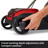 EINHELL Power X-Change aeratore e soffiatore a batteria GC-SC 18/28 DS Li-Solo, 18Volt, Arieggiatore rosso/Nero