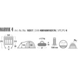 High Peak Tenda a cupola Narvik 4 blu/grigio scuro