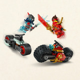 LEGO NINJAGO 71838 Gara di Velocità sulla Moto di Kai con 2 Motociclette Giocattolo, 2 Minifigure e Accessori, Idea Regalo 6+, Giochi di costruzione 2 Minifigure e Accessori, Idea Regalo 6+, Set da costruzione, 6 anno/i, Plastica, 79 pz, 139 g