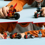 LEGO NINJAGO 71838 Gara di Velocità sulla Moto di Kai con 2 Motociclette Giocattolo, 2 Minifigure e Accessori, Idea Regalo 6+, Giochi di costruzione 2 Minifigure e Accessori, Idea Regalo 6+, Set da costruzione, 6 anno/i, Plastica, 79 pz, 139 g