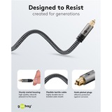 goobay Cavo Toslink Plus Nero/Argento