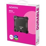 ADATA SD620 2 TB Micro-USB B 3.2 Gen 2 (3.1 Gen 2) Nero, Disco a stato solido Nero, 2 TB, Micro-USB B, 3.2 Gen 2 (3.1 Gen 2), 520 MB/s, 10 Gbit/s, Nero