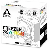 ARCTIC Freezer 36 A-RGB (Bianco) Dissipatore CPU a torre multicompatibile con A-RGB, raffreddamento CPU  bianco, Raffreddatore d'aria, 12 cm, 200 Giri/min, 2000 Giri/min, Bianco