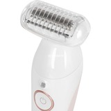 Braun Silk-épil 9 Flex 9-360 3D, Epilatore Elettrico Donna Per Epilazione Semplice, Bianco/Rosa bianco/Oro rosè, Epilatore Elettrico Donna Per Epilazione Semplice, Bianco/Rosa, Rosa, Bianco, 40 pinzette, MicroGrip, 0,5 mm, Batteria, Batteria integrata