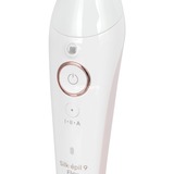 Braun Silk-épil 9 Flex 9-360 3D, Epilatore Elettrico Donna Per Epilazione Semplice, Bianco/Rosa bianco/Oro rosè, Epilatore Elettrico Donna Per Epilazione Semplice, Bianco/Rosa, Rosa, Bianco, 40 pinzette, MicroGrip, 0,5 mm, Batteria, Batteria integrata