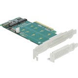 DeLOCK 89045 scheda di interfaccia e adattatore Interno M.2, Controllore PCIe, M.2, A basso profilo, PCIe 4.0, 5 - 50 °C, -25 - 70 °C