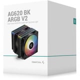 DeepCool AG620 BK ARGB V2, raffreddamento CPU  Nero