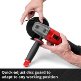 EINHELL Smerigliatrice angolare a batteria professionale AXXIO 18/115, 18Volt rosso/Nero