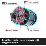 EINHELL Smerigliatrice angolare a batteria professionale AXXIO 18/115, 18Volt rosso/Nero