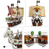 LEGO ONE PIECE 75639 La Nave Pirata Going Merry, Barca Giocattolo con 5 Minifigure tra cui Luffy, Zoro e Nami per Bambini 10+, Giochi di costruzione Barca Giocattolo con 5 Minifigure tra cui Luffy, Zoro e Nami per Bambini 10+, Set da costruzione, 10 anno/i, Plastica, 1376 pz, 1,93 kg