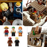 LEGO ONE PIECE 75639 La Nave Pirata Going Merry, Barca Giocattolo con 5 Minifigure tra cui Luffy, Zoro e Nami per Bambini 10+, Giochi di costruzione Barca Giocattolo con 5 Minifigure tra cui Luffy, Zoro e Nami per Bambini 10+, Set da costruzione, 10 anno/i, Plastica, 1376 pz, 1,93 kg