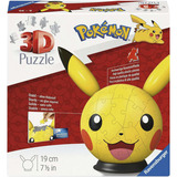 Ravensburger 3D Puzzleball Pokémon Pikachu con orecchie 