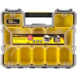 Stanley 1-97-518 Cassetta degli attrezzi Scatola per minuteria Plastica Nero, Trasparente, Giallo, Cassetta portautensili Nero/trasparente, Scatola per minuteria, Plastica, Nero, Trasparente, Giallo, Cardine, 446 mm, 357 mm
