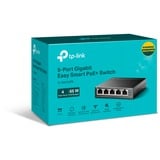 TP-Link TL-SG105PE switch di rete Gestito L2 Gigabit Ethernet (10/100/1000) Supporto Power over Ethernet (PoE) Nero, Interruttore grigio, Gestito, L2, Gigabit Ethernet (10/100/1000), Supporto Power over Ethernet (PoE)