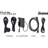 iiyama ProLite T1721MSC-B3, Monitor LED Nero (opaco)