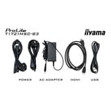 iiyama ProLite T1721MSC-B3, Monitor LED Nero (opaco)