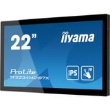 iiyama ProLite TF2234MC-B7X Monitor PC 54,6 cm (21.5") 1920 x 1080 Pixel Full HD LED Touch screen Multi utente Nero, Public Display Nero, 54,6 cm (21.5"), 1920 x 1080 Pixel, Full HD, LED, 8 ms, Nero