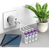 Ansmann Batteria Li-Ion Mignon AA tipo 2.000 (min. 1.800 mAh), confezione da 4 bianco/Viola