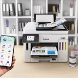 Canon MAXIFY GX7150 Ad inchiostro A4 600 x 1200 DPI Wi-Fi, Stampante multifunzione grigio, Ad inchiostro, Stampa a colori, 600 x 1200 DPI, A4, Stampa diretta, Nero, Bianco