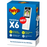 FRITZ! FRITZ!Fon X6, telefono analogico bianco, Fon X6, Telefono DECT, Cornetta wireless, 300 voci, Identificatore di chiamata, Bianco