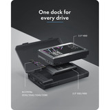 ICY BOX IB-3882MSCL-CU31, Docking station Nero