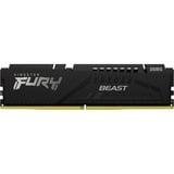 Kingston FURY FURY Beast 8 GB 5600 MT/s DDR5 CL40 DIMM Black, Memoria Nero, 8 GB, 1 x 8 GB, DDR5, 288-pin DIMM