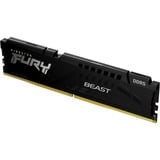 Kingston FURY FURY Beast 8 GB 5600 MT/s DDR5 CL40 DIMM Black, Memoria Nero, 8 GB, 1 x 8 GB, DDR5, 288-pin DIMM