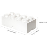 Room Copenhagen LEGO Storage Brick 8 bianco, Scatola di immagazzinaggio bianco