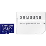 Samsung PRO Plus microSD Memory Card 128GB (2023), USB Card Reader incluso, Scheda di memoria USB Card Reader incluso, 128 GB, MicroSDXC, Classe 10, UHS-I, 180 MB/s, 130 MB/s