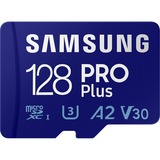 Samsung PRO Plus microSD Memory Card 128GB (2023), USB Card Reader incluso, Scheda di memoria USB Card Reader incluso, 128 GB, MicroSDXC, Classe 10, UHS-I, 180 MB/s, 130 MB/s