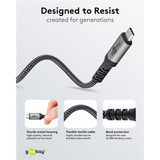 goobay Cavo USB4 Gen 3x2, connettore USB-C > connettore USB-C, 40Gbit/s Nero/grigio