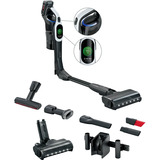 Bosch BCS1041WAC Scopa elettrica, Unlimited 10, Bianco, Aspirapolvere verticale Nero/Bianco, Unlimited 10, Bianco, Aspirapolvere elettrica, Senza sacchetto, Nero, Bianco, 0,4 L, Secco, HEPA