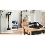 Bosch BCS1041WAC Scopa elettrica, Unlimited 10, Bianco, Aspirapolvere verticale Nero/Bianco, Unlimited 10, Bianco, Aspirapolvere elettrica, Senza sacchetto, Nero, Bianco, 0,4 L, Secco, HEPA