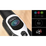 Bosch BCS1041WAC Scopa elettrica, Unlimited 10, Bianco, Aspirapolvere verticale Nero/Bianco, Unlimited 10, Bianco, Aspirapolvere elettrica, Senza sacchetto, Nero, Bianco, 0,4 L, Secco, HEPA