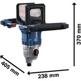 Bosch Mescolatore a batteria GRW 18V-160 Professional, 18Volt, Agitatore blu/Nero