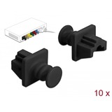DeLOCK Protezione antipolvere per presa RJ45, Cappuccio di protezione Nero