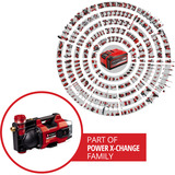 EINHELL Pompa da giardino a batteria AQUINNA 36/38 F LED, 36 Volt (2x18V) rosso/Nero