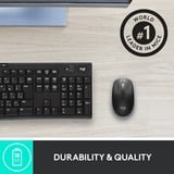 Logitech M190 mouse Ambidestro RF Wireless Ottico 1000 DPI Nero/grigio, Ambidestro, Ottico, RF Wireless, 1000 DPI, Nero, Grigio