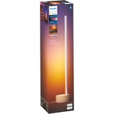 Philips Lampada da tavolo Signe gradient, Luce LED bianco/legno, Philips Hue White and Color ambiance Lampada da tavolo Signe gradient, Lampada da tavolo intelligente, Bluetooth/Zigbee, Bianco, LED, Alluminio, Legno, Lampadina/e non sostituibile/i