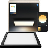 Philips White Ambiance Aurelle lampada a pannello quadrata, Luce LED Nero, Philips Pannello quadrato Aurelle, Lampada a soffitto intelligente, Bluetooth/Zigbee, Nero, LED, Alluminio, Variabile