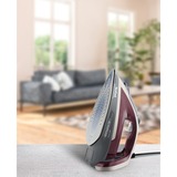 Tefal Smart Protect Plus FV6870 Ferro da stiro a secco e a vapore Piastra Durilium Airglide 2800 W Rosso grigio/rosso scuro, Ferro da stiro a secco e a vapore, Piastra Durilium Airglide, 2 m, 260 g/min, Rosso, 40 g/min