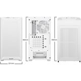 be quiet! Pure Base 501 LX White Midi Tower Bianco, Chassis Tower bianco, Midi Tower, PC, Bianco, ATX, micro ATX, Mini-ATX, Acrilonitrile butadiene stirene (ABS), Vetro, Acciaio, Gaming