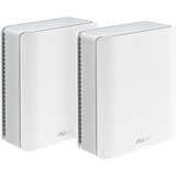 ASUS ZenWiFi BT8 (2-pack) Tri-band (2,4 GHz/5 GHz/6 GHz) Wi-Fi 7 (802.11be) Bianco 3 Interno, Router bianco, Bianco, Interno, Sistema Mesh, Potenza, 548 m², Tri-band (2,4 GHz/5 GHz/6 GHz)