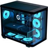 Aerocool P500C Midi Tower Nero, Chassis Tower Nero, Midi Tower, PC, Nero, ATX, micro ATX, Mini-ITX, SPCC, Vetro temperato, Gaming