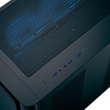 Aerocool P500C Midi Tower Nero, Chassis Tower Nero, Midi Tower, PC, Nero, ATX, micro ATX, Mini-ITX, SPCC, Vetro temperato, Gaming